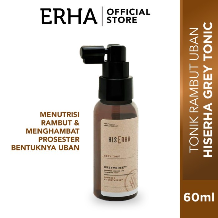 ✨ AKU MURAH ✨[BARANG SALE] HIS ERHA GREY TONIC 60ML - TONIK RAMBUT ANTI UBAN