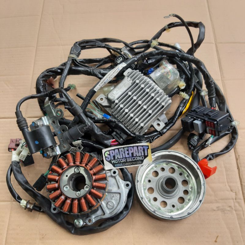 ACG DOUBLE STARTER OTOMATIS PENGAPIAN KELISTRIKAN NEW VARIO 125 FI LED ESP ISS IDLING STOP K60R K 60