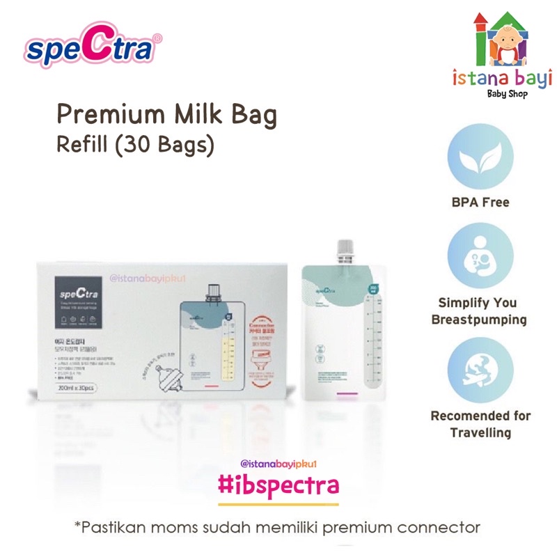 Spectra Premium milkbag Connector - Kantong Asi