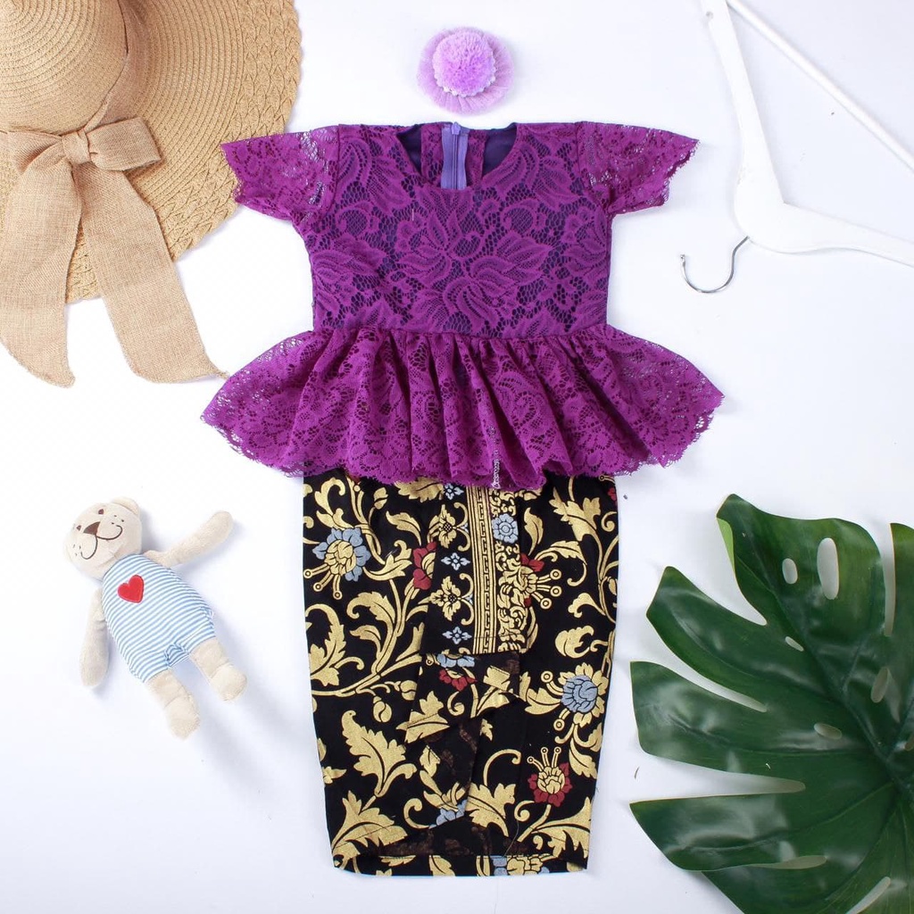 Kebaya Tania/Setelan Kebaya Brukat Kekinian/Kebaya Kondangan/Setelan Kebaya Terbaru/Kebaya Modern Ke