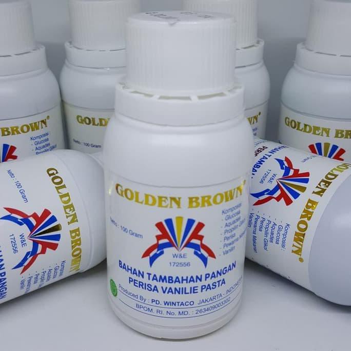 

pasta vanilla golden brown 100gr TERBARU Kode 624