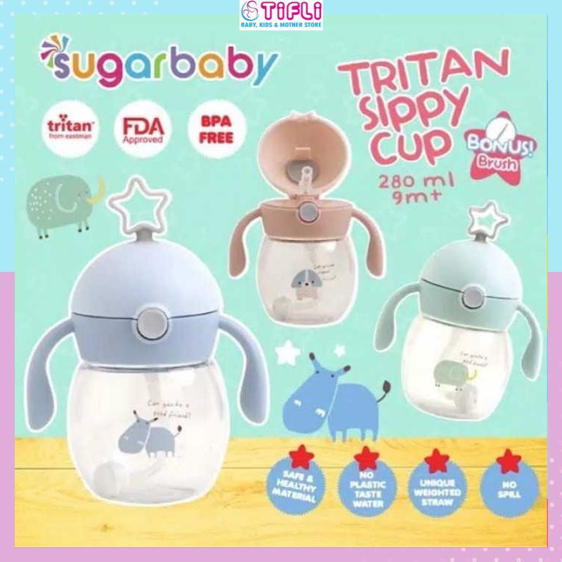 Sugar Baby Tritan Sippy Cup Star 280ml / 9m+ / Botol Minum Bayi