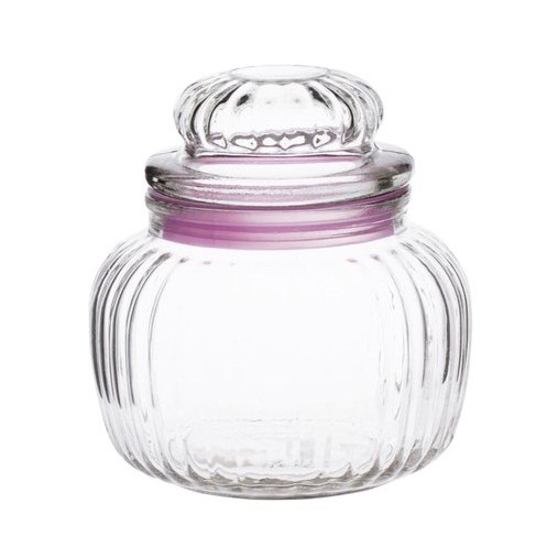 1000ml / 1 liter Botol Jar Toples - Bundar & Dekoratif ( kaca ) : TPF-5