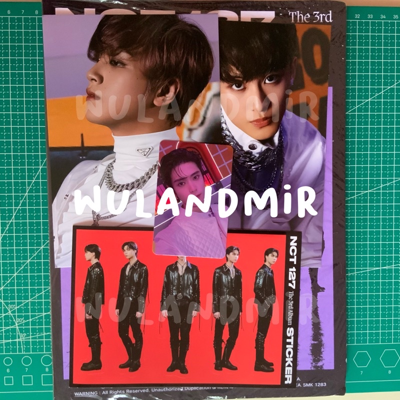 NCT 127 3rd Album Sticker ver. Unsealed Fullset pc jaehyun postcard mark haechan sticker johnny