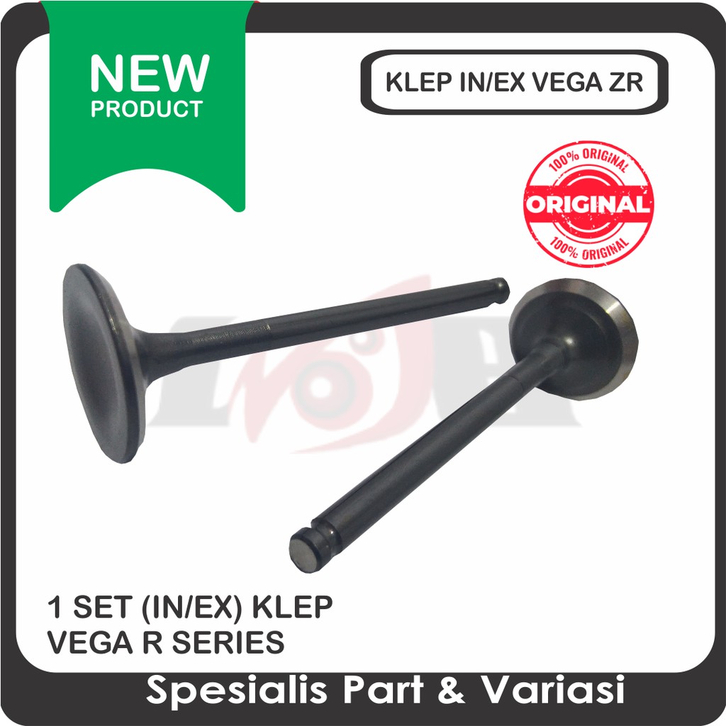 Klep IN/EX Yamaha Vega ZR Standar Valve Kit Nakasone Besar Kecil