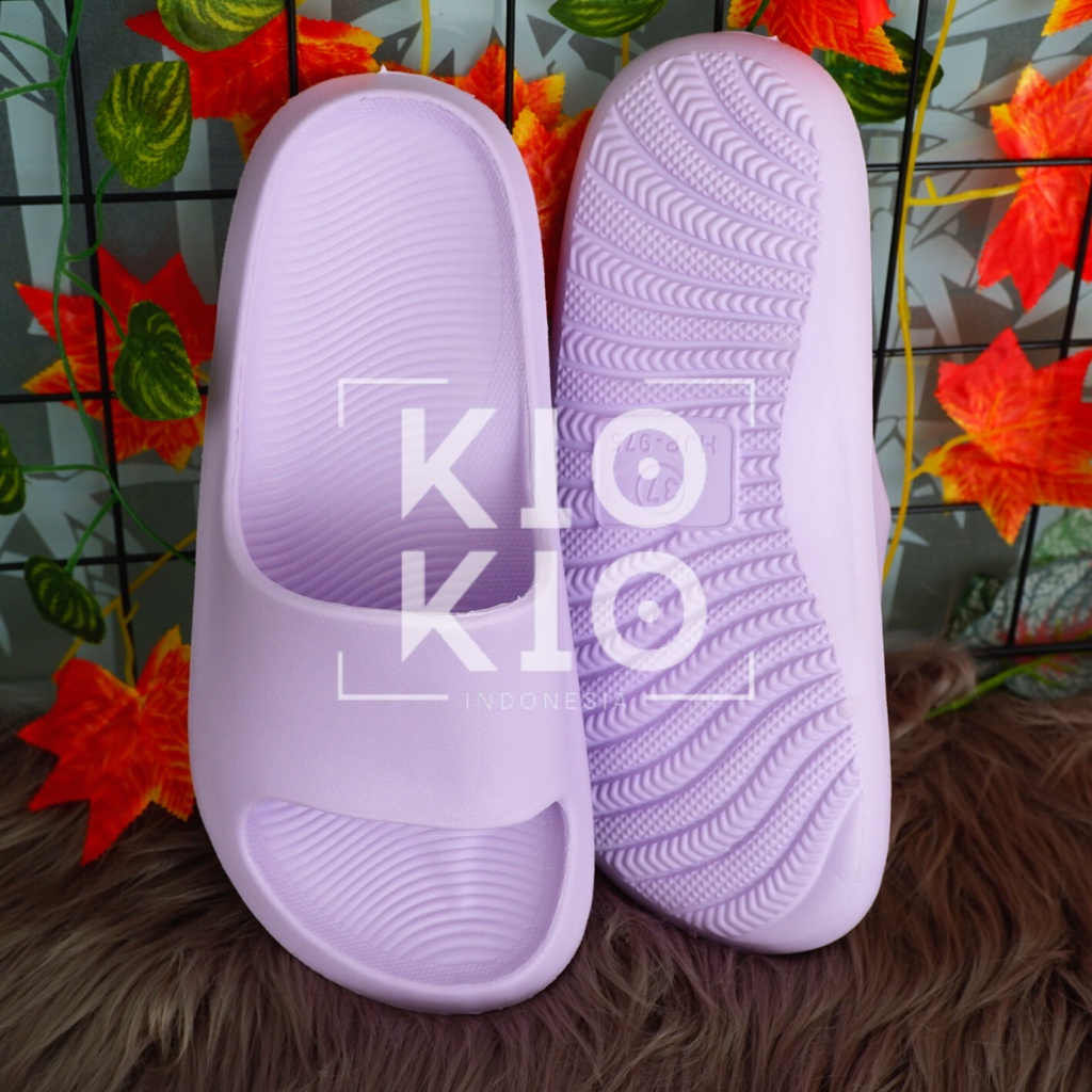 Sandal Slop wanita  sandal kamar mandi berbahan sandal wanita  Sendal Slop Wanita Karet modern korea Style slip on anti Slip