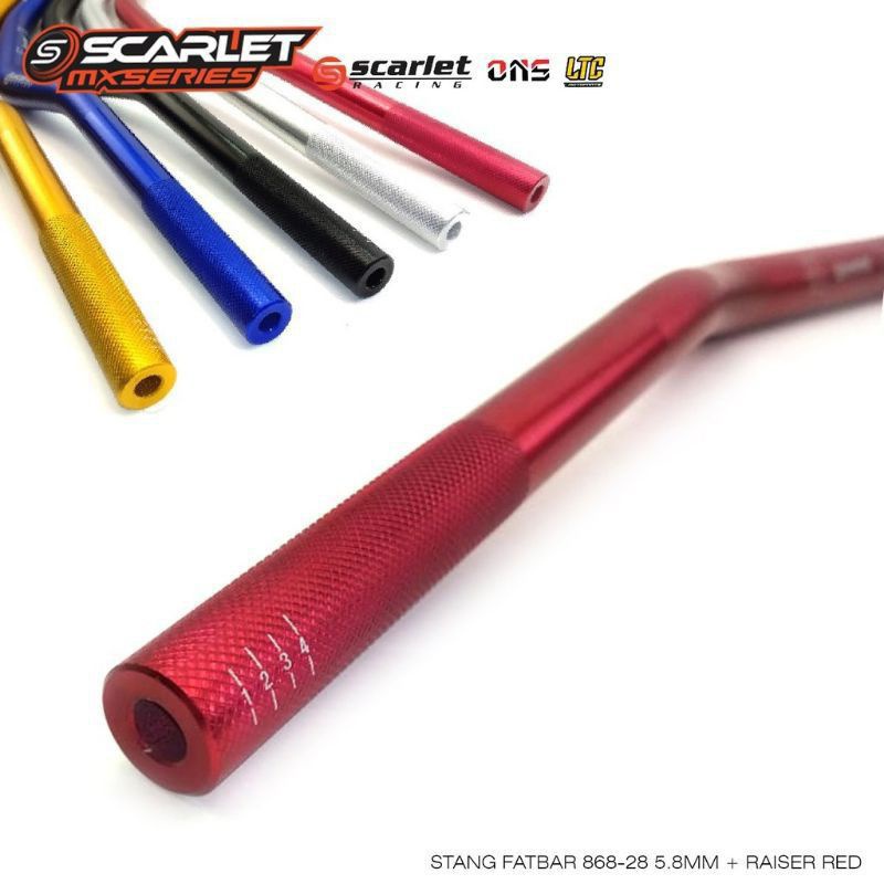 stang fatbar scarlet set raiser cnc sama busa original Type Low Universal Set Raiser Stang Klx Crf W