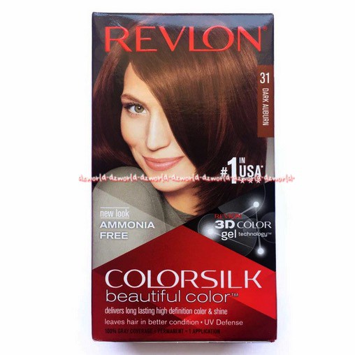 Revlon Colorsilk Hair 31 Dark Auburn Cat Pewarna Rambut Coklat Tua Hair Color Hair Colour Color Silk Pewarna Rambut Hair Color Revlon 31 Revlon31 Reflon