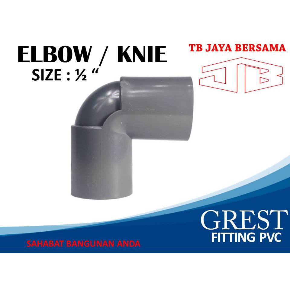 Jual Sambungan Fitting Pvc Knee Aw Grest Elbow Aw Inch Grest Shopee Indonesia