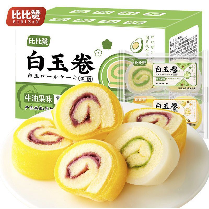 (HALAL) 比比赞 白玉卷冰皮蛋糕 Bi bi Zan Snow Cake Roll