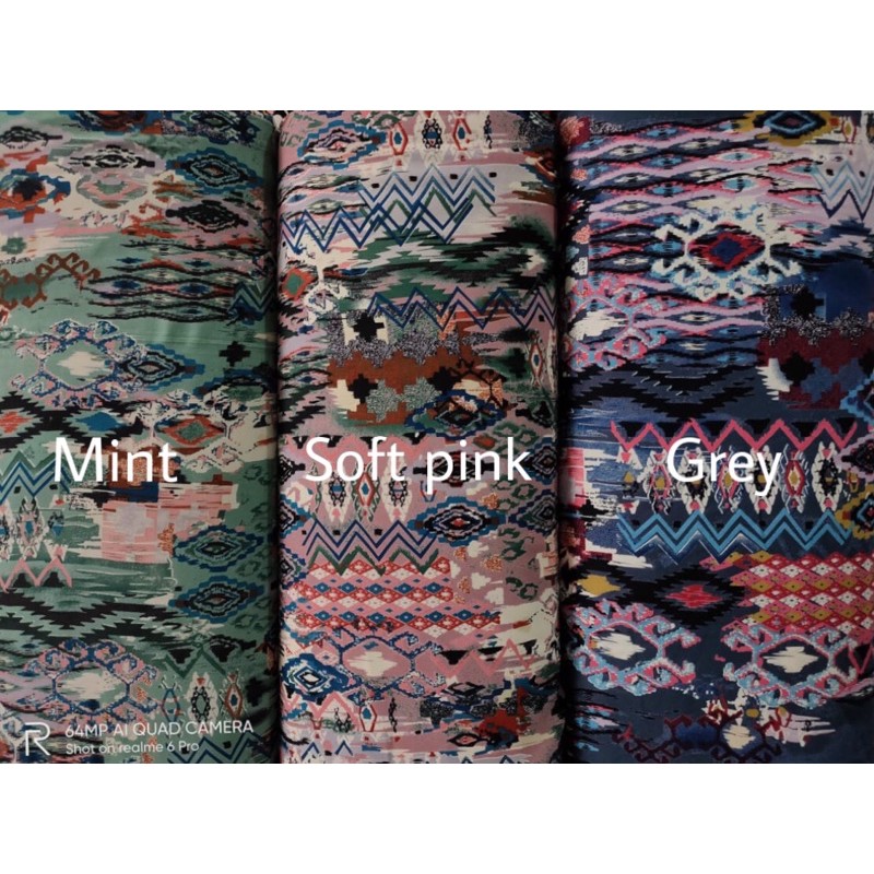 Kain Katun Viscose Premium Motif Abstrak Ethnic Shopee Indonesia