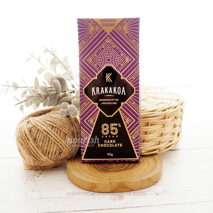 Krakakoa, Arenga 85% Dark Chocolate 50gr (No White Sugar Chocolate)