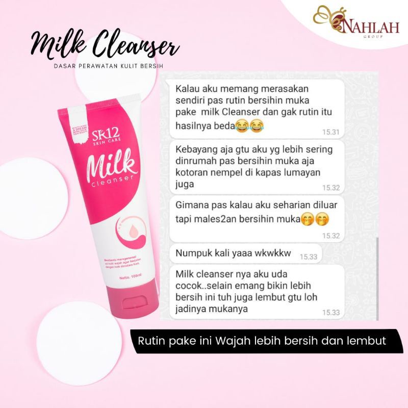 Milk Cleanser SR12 tube / Pembersih / cleanser / double cleanser