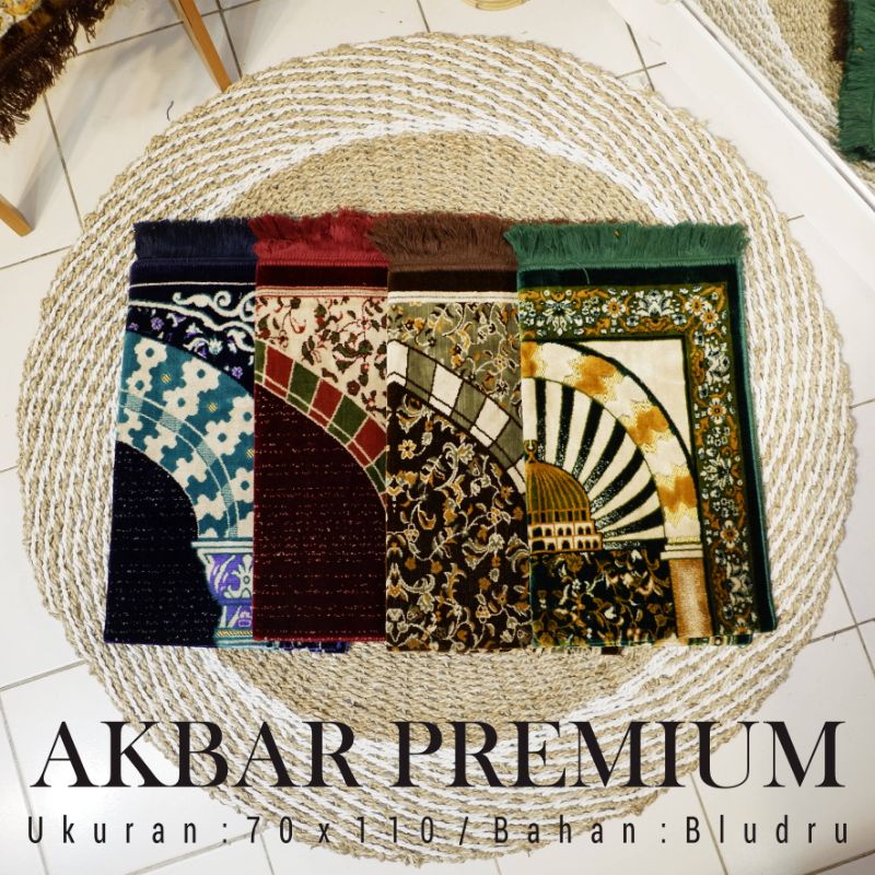 Sajadah turki tebal beludru Premium motif rawdah sajadah bulu halus sajadah dewasa ukuran 70×110 cm