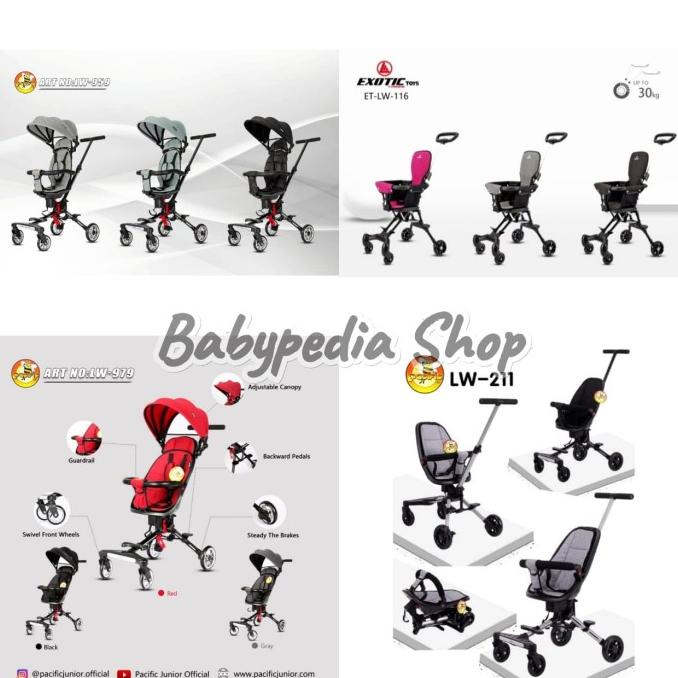 Pacific Exotic Magic Stroller LW 116/211/959/979 Kereta Dorong Bayi