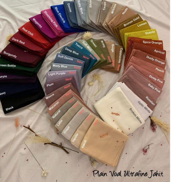 [PROMO R7Z37] (JAHITTEPI) Kerudung My Lady Hijab Polos Ori Jait Tepi Voal Segi Empat Best Produk