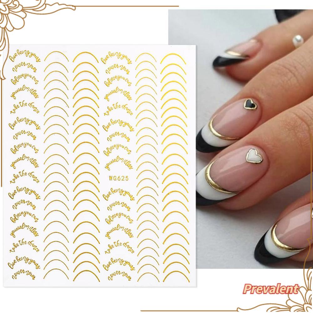 Stiker Kuku Motif Geometri Untuk Dekorasi Nail Art