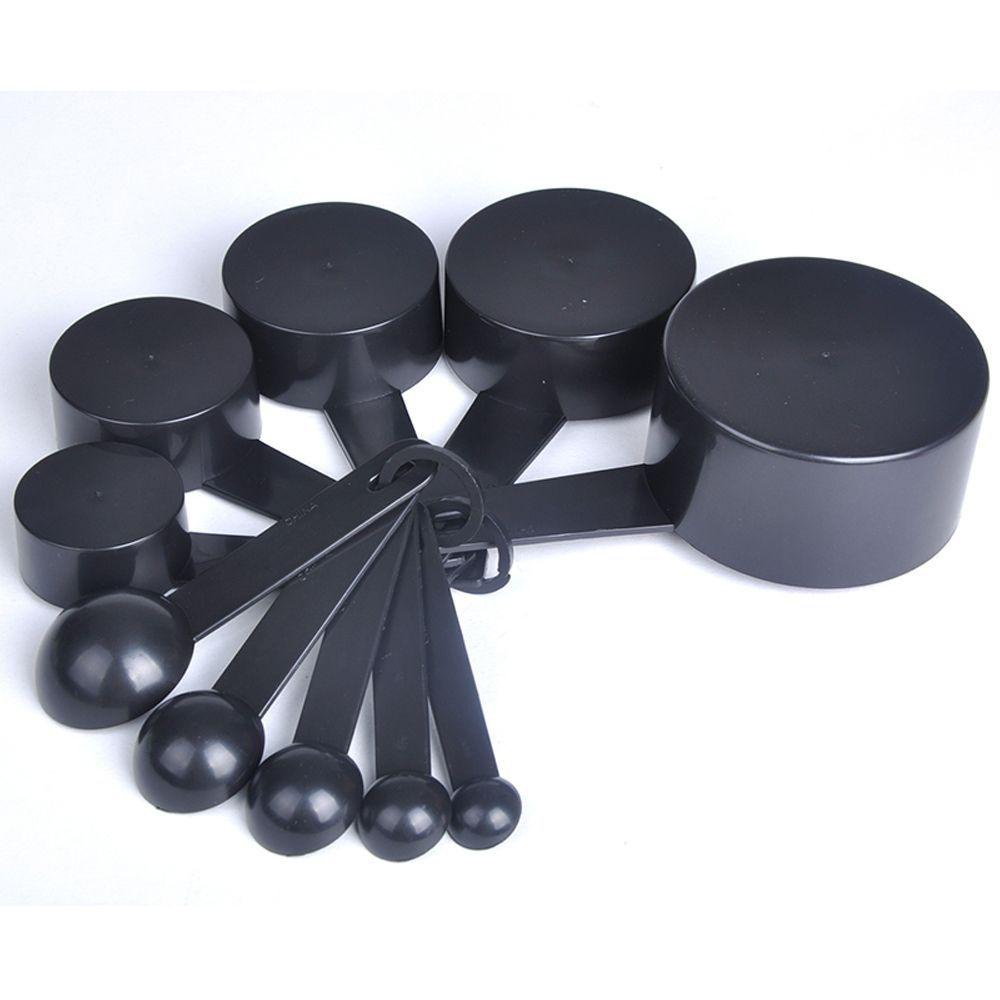 [Elegan] Sendok Takar Hot Sale Plastik Hitam Untuk Baking Kopi Measuring Set Tools