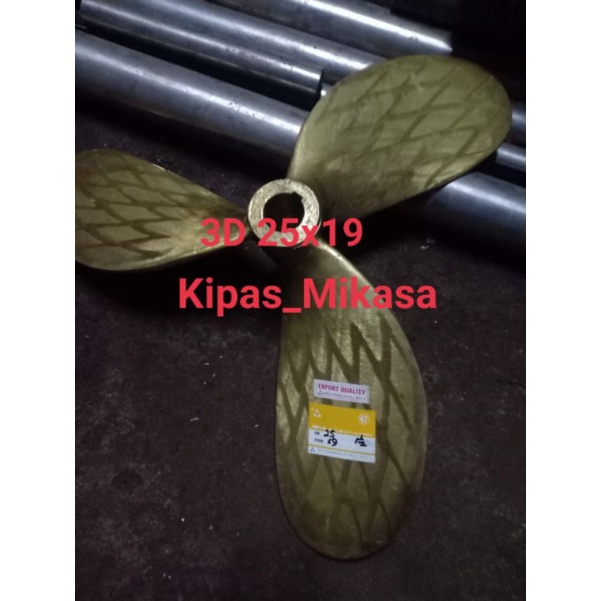 Kipas Kapal MIKASA / Propeller 3D 25x19