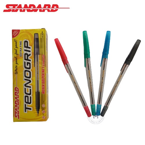 

(12 Pcs) Pulpen Standard Tecnogrip Hitam