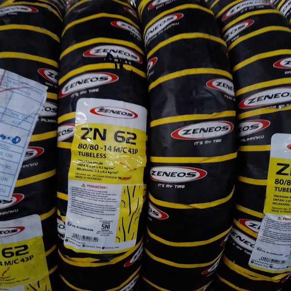 Ban motor matic Zeneos ZN62 80 80 14 tubeless beat mio vario