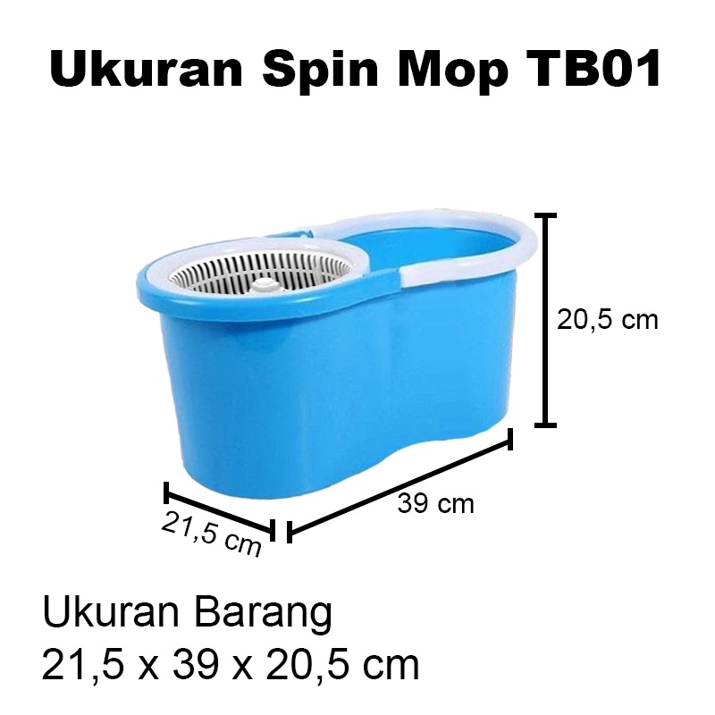 Spin Mop Alat Pel Putar + Ember Plastik Multifungsi Alat Pel Lantai Microfiber Pel Otomatis Pel Lantai Serbaguna GOSHOP88