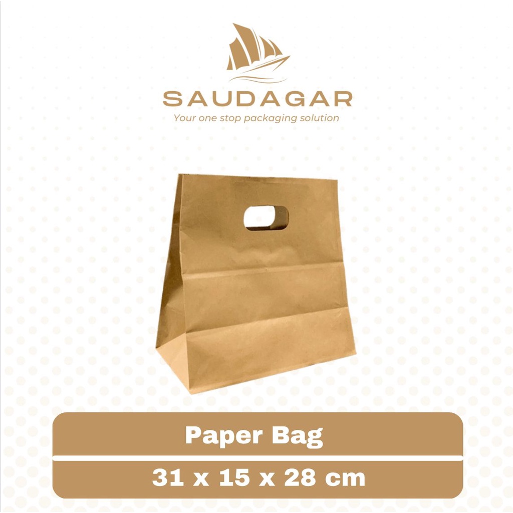 Shopping paper bag / Tas kertas belanja kado 31x15x28 cm