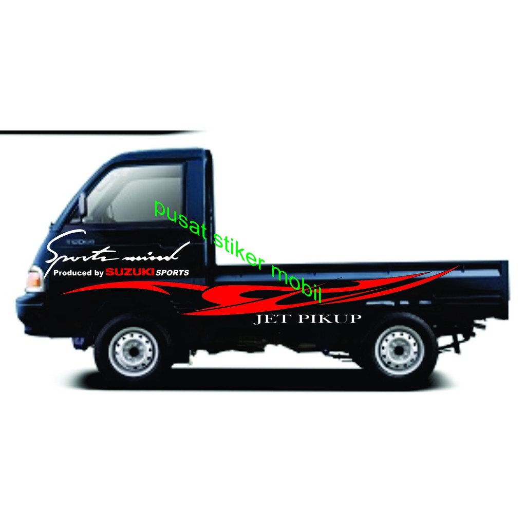 Stiker mobil pick up tss promo stiker mobil pick up Suzuki t120s Stiker list mobil pick up suzuki