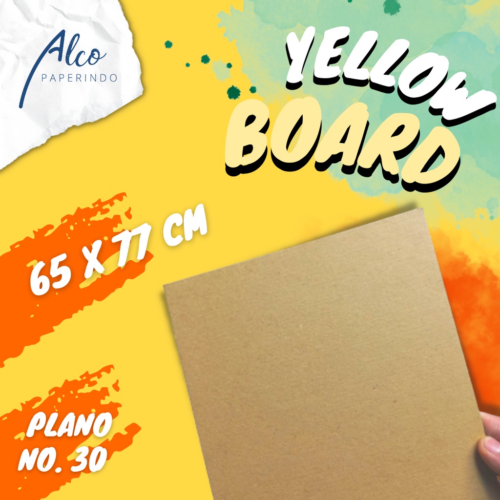 

Yellow Board Karton Kuning no. 30 ukuran 65x77cm