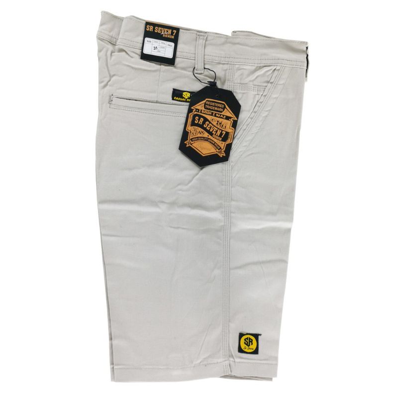 Celana chino pendek pria bahan streath  melar original Jumbo Big size katun polos slim fit 27-44