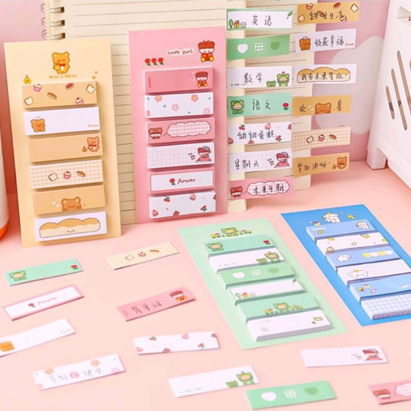 Sticky Notes Memo Cute ( Kode 6 Row)