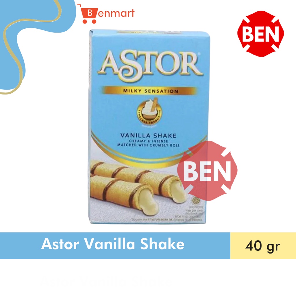 

Astor Vanilla Shake 40g 40gr 40 g gr gram - Vanila Milky Putih Dus