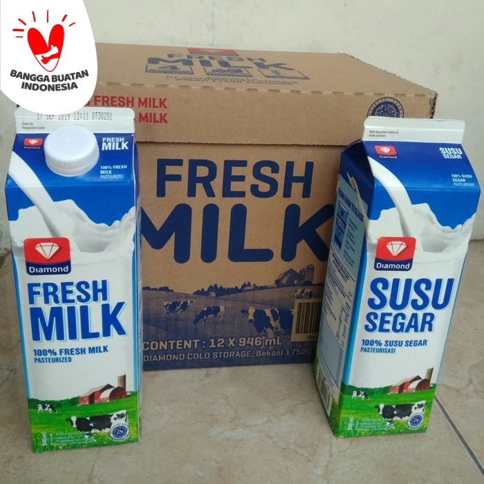 

101bfbb Susu Diamond Freshmilk Plain (6Botol) / Setengah Karton Xa201As