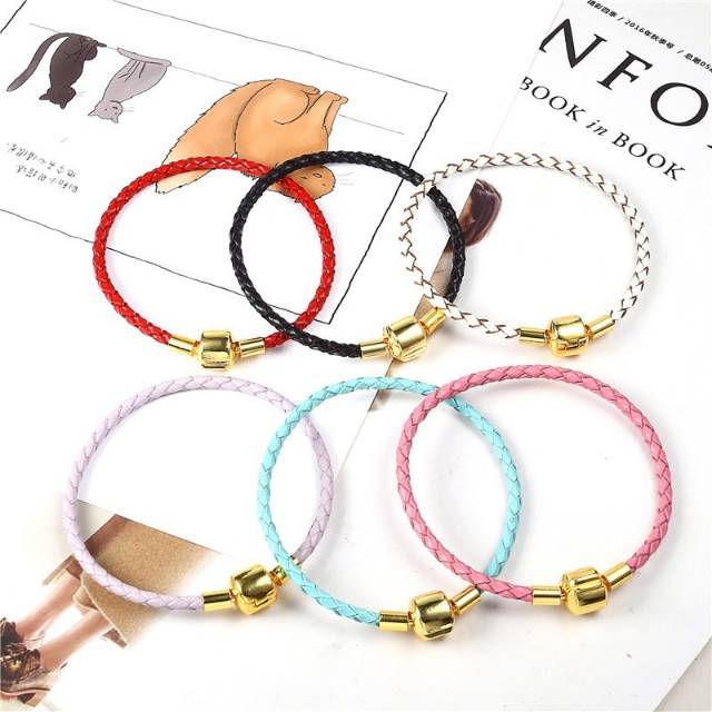 Fifi Fashion Gelang Tali Kawat Anti Air Waterproof Charm Liontin Mainan Pandora Emas Hongkong12#