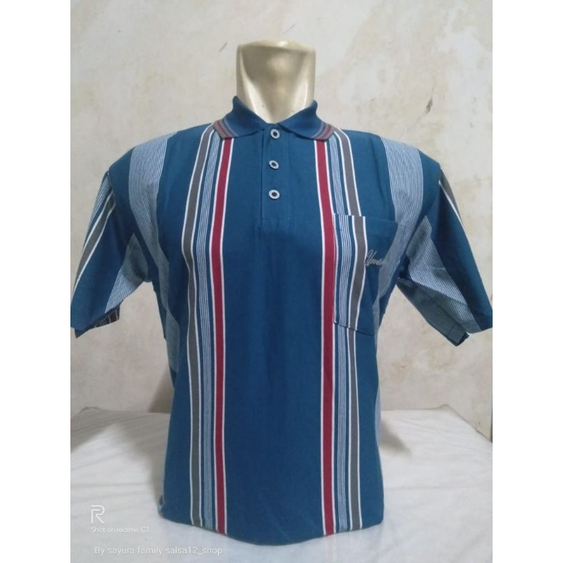 KAOS KERAH PRIA / KAOS KERAH SALUR / KERAH UNITIZER SALUR