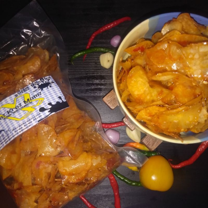 

Kripik Singkong Balado Krez Mamz 300gr