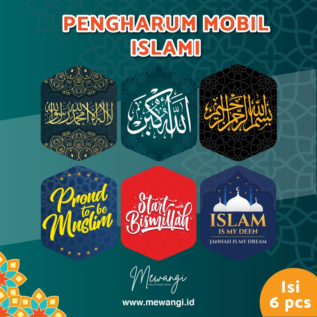 Mewangi "isi 6 Bundling All" - Pengharum Mobil Ruangan / Parfum Mobil Dashboard / Pewangi Mobil Mewa