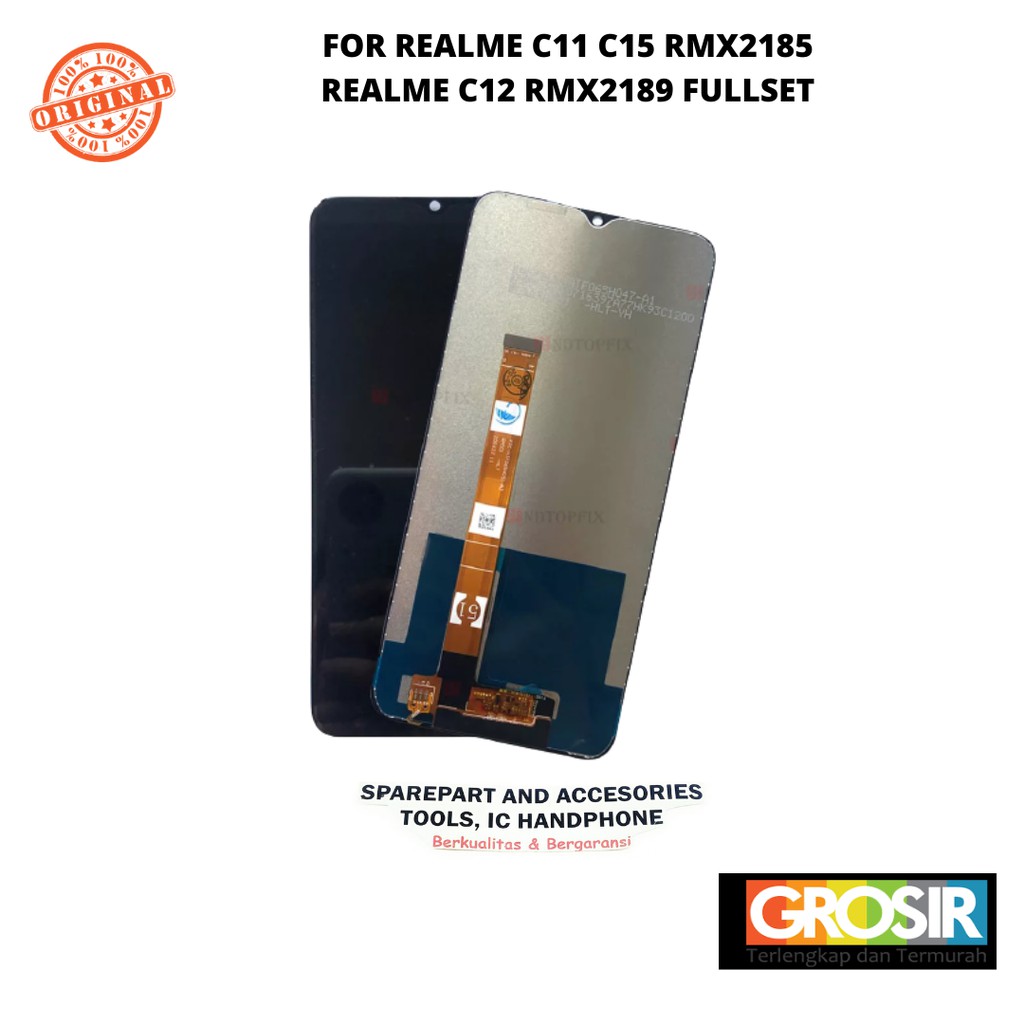LCD TOUCHSCREEN REALME C11 C15 RMX2185 / C12 RMX2189 KUALITAS ORIGINAL