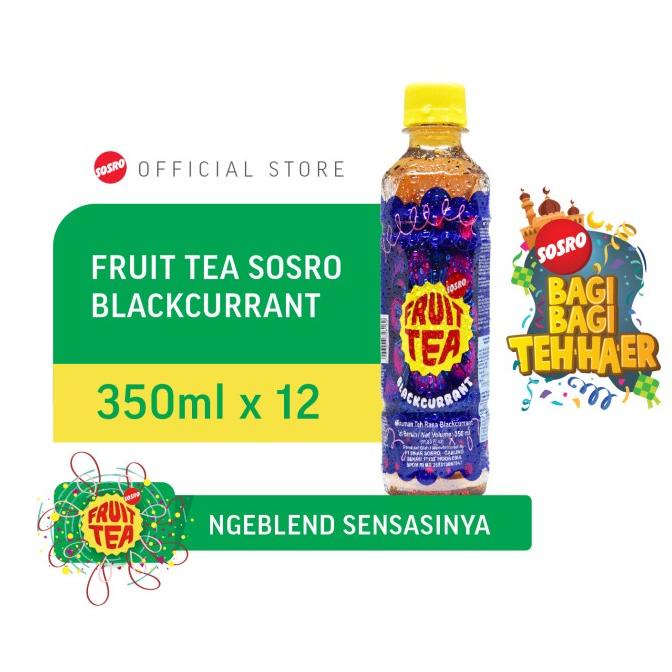 

[ COD ] Fruit Tea Sosro Blackcurrant pet 350 ml TERUJI Kode 1056