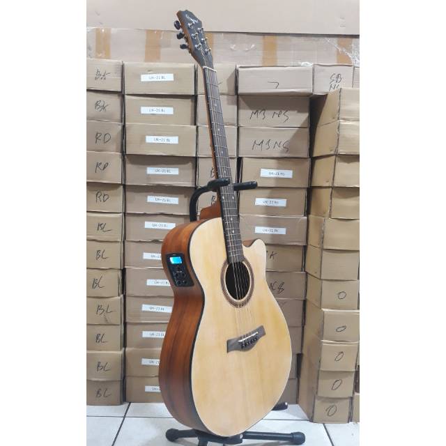 Gitar Akustik Elektrik Tuner Camwood IWC -235NA Original