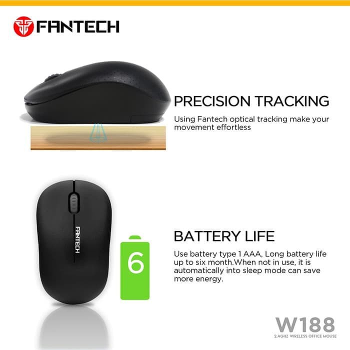 FANTECH MOUSE WIRELESS OFFICE MOUSE W188