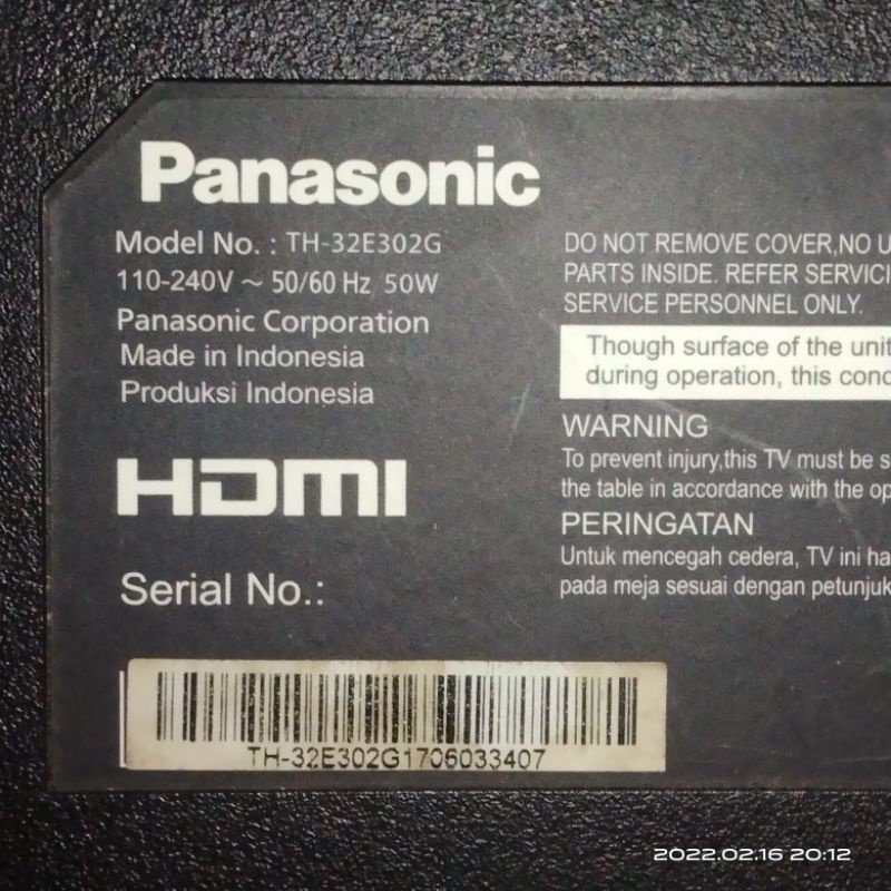 MB PANASONIC TH 32E302G