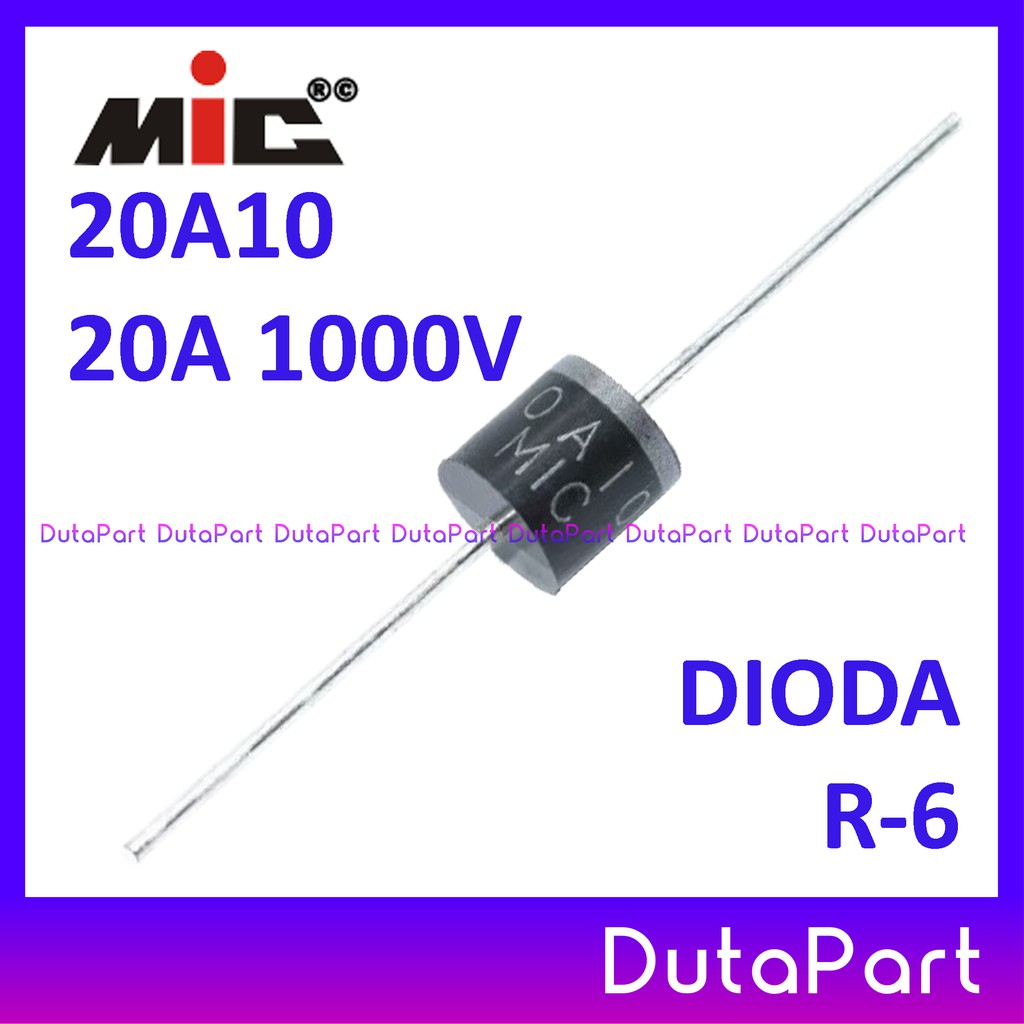 20A10 20A 1000V MIC Dioda Diode Rectifier R-6