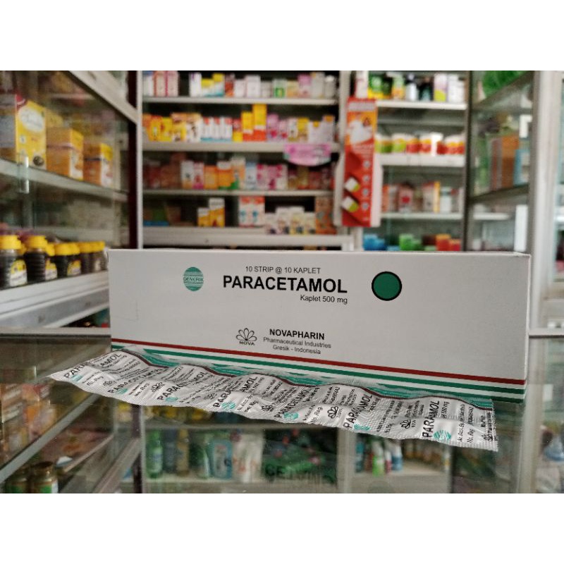 PARACETAMOL NOVAPHARIN 1 STRIP @10 TABLET - ED 05/2025