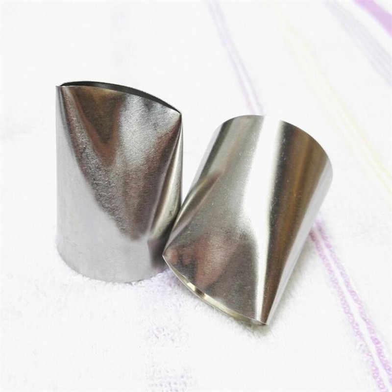 [5 Pcs Rose Petal Tip Decoration Nozzle] [Frosting Nozzle] [304 Stainless Steel Cake Baking Tools] [Egg Cupcake Pastry Making Accessories]