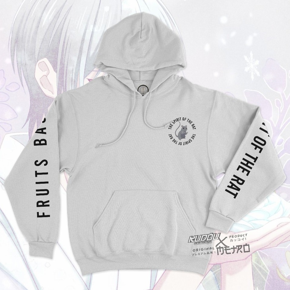 Hoodie Sohma Yuki V2 Anime Manga Fruits Basket Premium Cotton Fleece