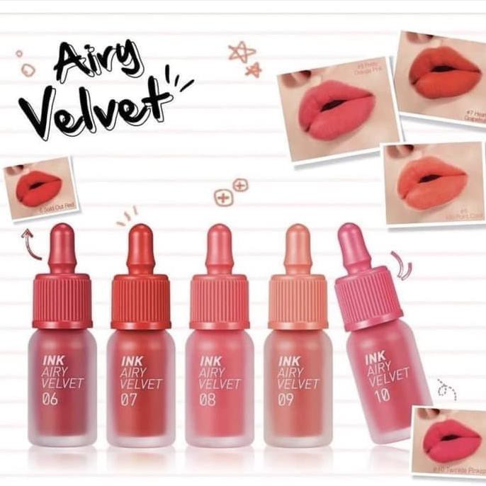 Termurah Peripera Airy Ink Velvet Original Lip Tint Korea