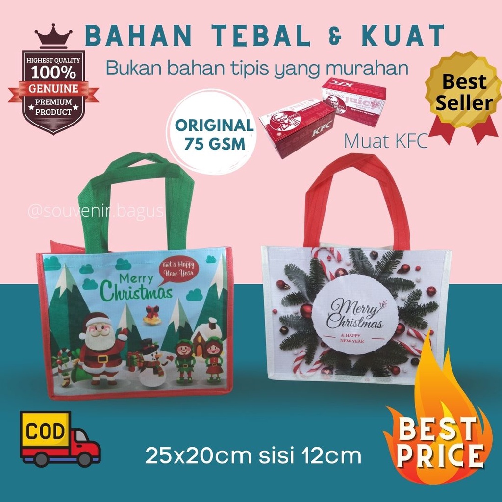 Tas Natal Paskah Goodie Bag Natal Sekolah Minggu Souvenir Natal xmas Paskah Easter Promo Termurah Sale