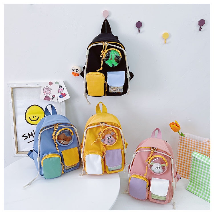 TweedyToys - 3 Pockets Ransel Bag / Tas Ransel Sekolah Anak Import