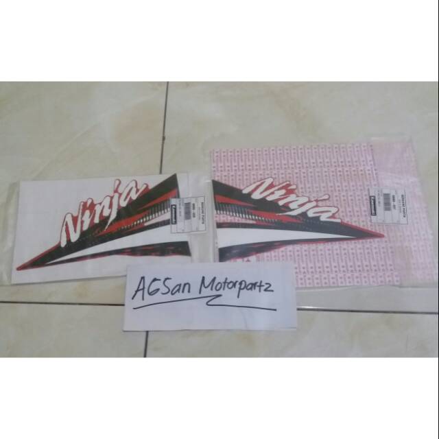 STIKER STRIPING TANGKI NEW NINJA RR SE ORANGE 2014 ORIGINAL